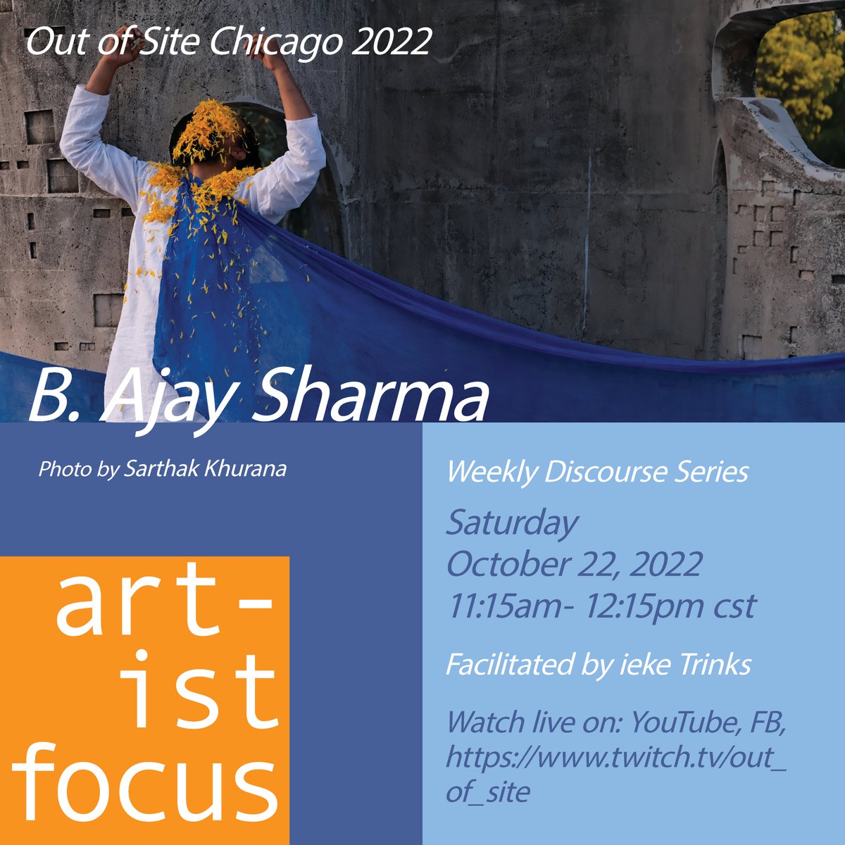Today <a href="/11/">Eleven</a>:15am Chicago time ieke Trinks will be talking to B. Ajay Sharma about their practice. To receive a notification: facebook.com/events/5191698…