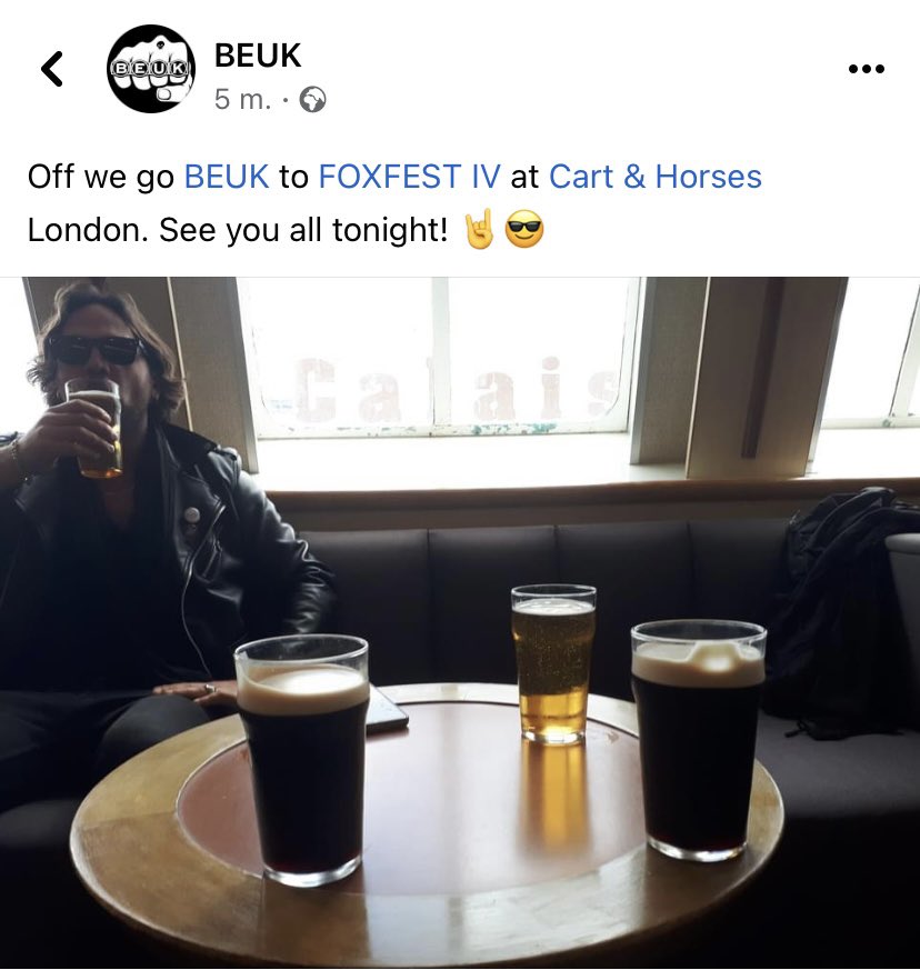 Finally back in the UK, tonight <a href="/cart_horsesE15/">Cart & Horses</a> together with <a href="/4foxsakeband/">4FOXSAKE</a>