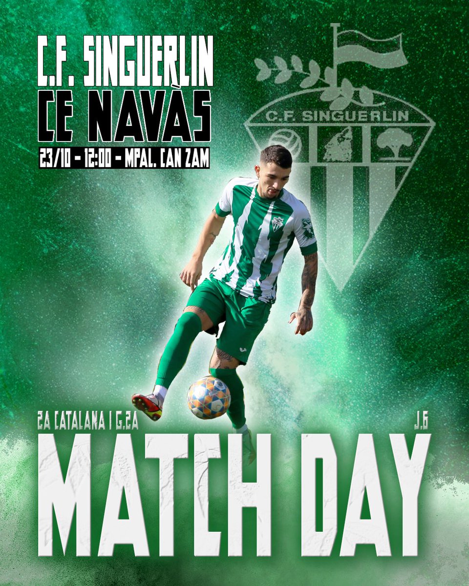 SinguerlinCF's tweet photo. ⚽️ 𝐃Í𝐀 𝐃𝐄 𝐏𝐀𝐑𝐓𝐈𝐃𝐎

🆚 CE Navàs (@cenavasoficial)
🗓Domingo, 23 de Octubre
🕒 12:00h
🏟 Mpal.Can Zam 2
🏆 Jornada 6 https://t.co/vfkL2SHd7O