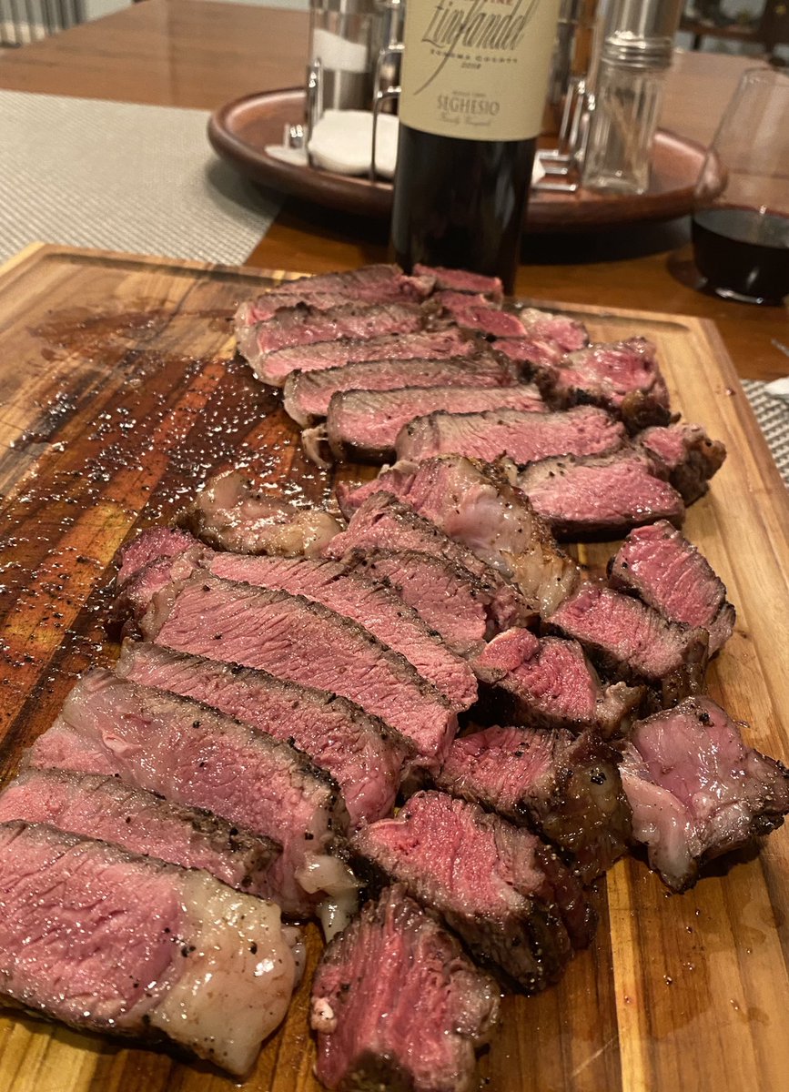 Red meat, red wine. Simply delicious. #grilling #smoking #bbq #outdoorcooking