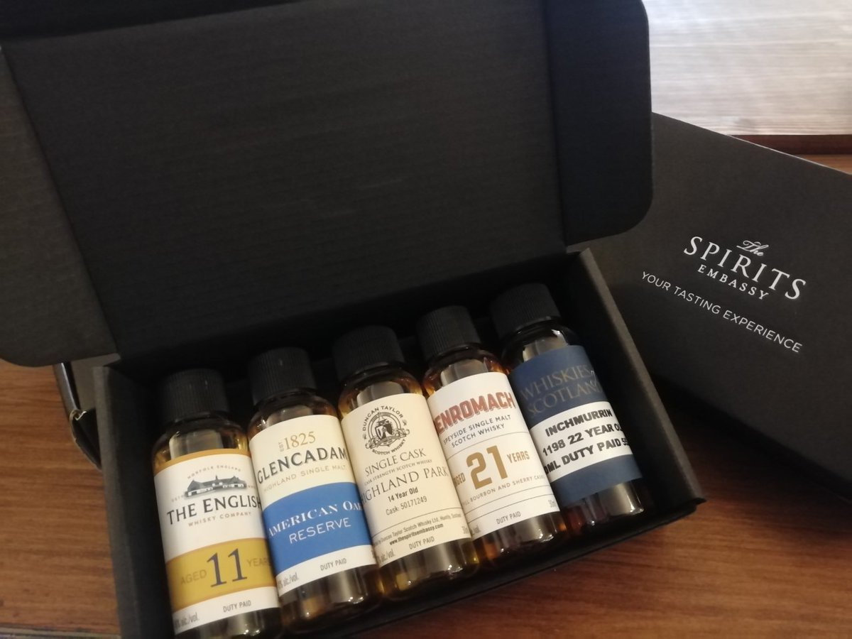 Spirits_Embassy's tweet photo. A fantastic chance to explore products we stock. Every order over £50 will receive a kit with a selection of 5 different 30ml samples of spirits that we stock. Offer valid till end of October, we will automatically add it to your order. https://t.co/89qNgIcfmK
#free #tastingkit https://t.co/ZAKWXOF6hB