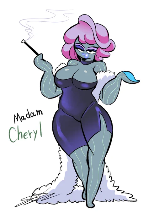 My history with SpongeBob fan oc is quite long. I originally came up with this oc when I was in high school. She is a nightclub owner who plans to trademark krusty krab in her name and take the licensee fees. 