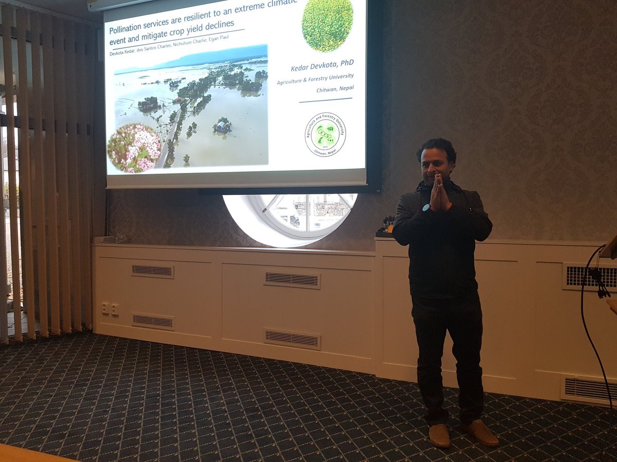 Kedar_devkota's tweet photo. Enjoyed a lots in Sweden!! attended #SCAPE2022 and talked about the possibilities of collaboration in #Pollination work in #Nepal @Paul_A_Egan https://t.co/DoSoVpBOLv