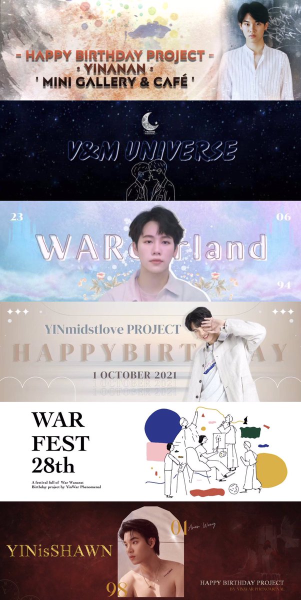 6 memories of YinWar Phenomenal home 💫

#TheYinPhenomenal 
#VMuniverse 
#WARderland 
#YINmidstlove
#WARfest28th
#YINisSHAWN