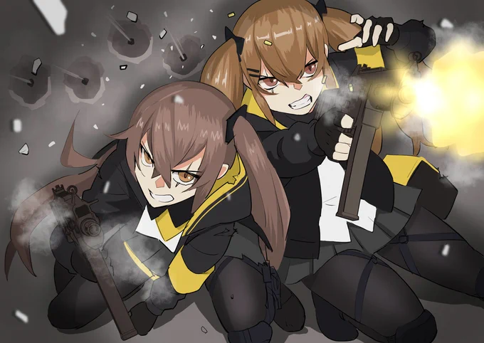 不撓不屈 #UMP45(ドールズフロントライン) #UMP9(ドールズフロントライン) #少女前线 #ドルフロ #少女前線 #소녀전선  