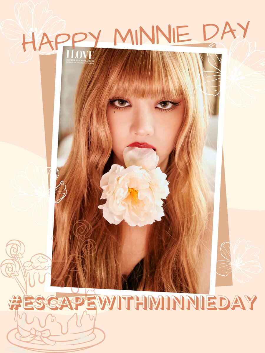 idlefanbaseinfo's tweet photo. [🎂] Minnie Birthday Hashtag

#Minnie's b-day is coming up. Get ready to send your wishes!

Fellow Neverland &amp; fanbases have worked together to decide on the following special tags:

#️⃣EscapeWithMinnieDay
➡️HAPPY MINNIE DAY

The event begins 00:00 KST
#GIDLE @G_I_DLE https://t.co/omMV7X4bQq