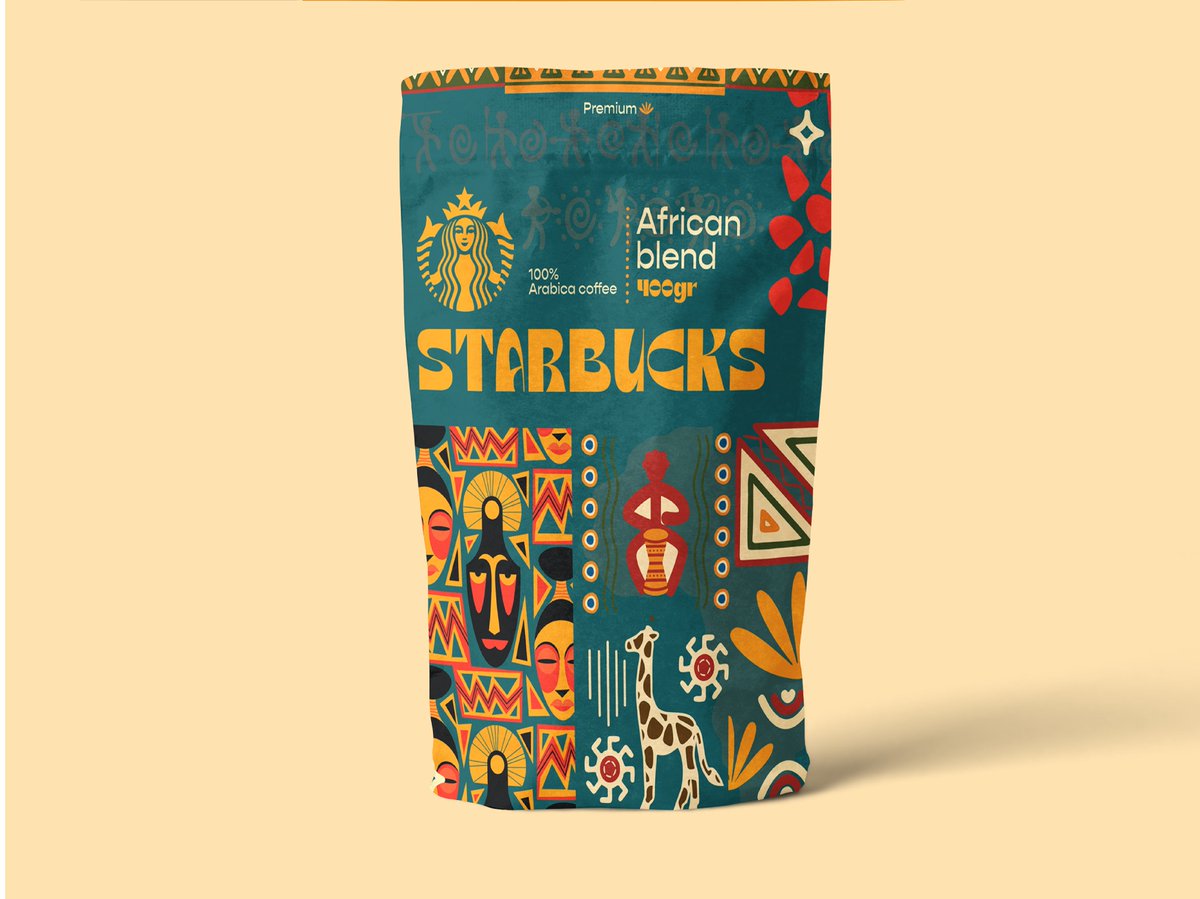 Anislaidi8's tweet photo. ماذا لو كانت ستاربكس إفريقية.
If Starbucks were African.
@Starbucks @StarbucksCare @StarbucksNews
المشروع كامل على بيهانس : https://t.co/9aEYtmUkfr
@DlelDes @Designers_Sup @des_platform @YOUR_PLATFORMM @Des_together
#starbucks #coffee #packaging_design #design #art https://t.co/Q96HX7U1TC
