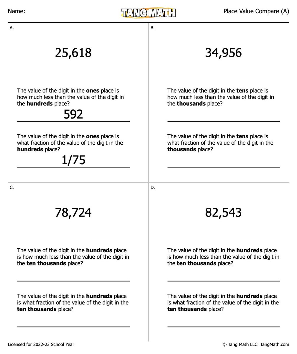 gregtangmath's tweet photo. To me, great problems are not about how fancy &amp; complicated we can make them. Great problems teach reasoning, problem-solving &amp; computation. They combine key concepts, save teaching &amp; learning time, and kids think they're great, puzzle-y fun. I see so many terrific lessons below! https://t.co/OiQvmnW87j