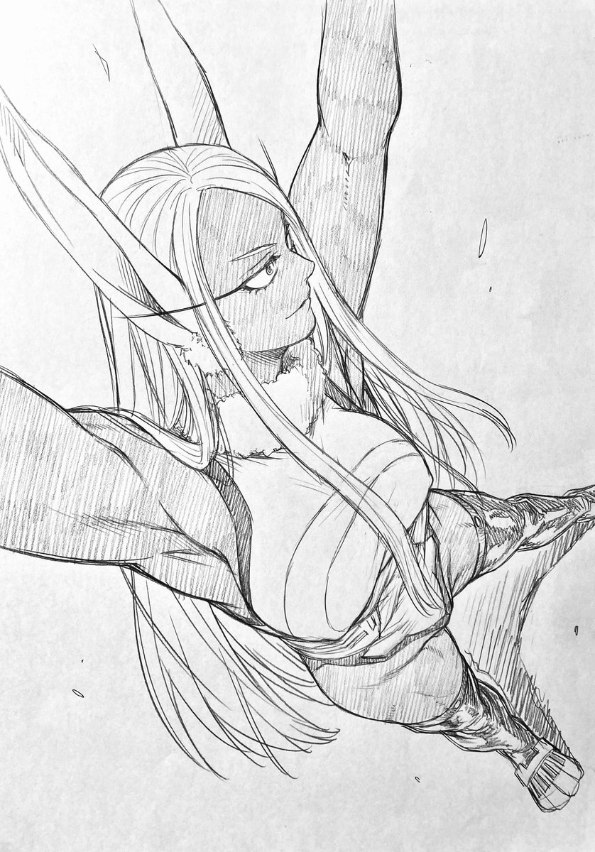 ラフ描き、🐇ミルコ🐇 