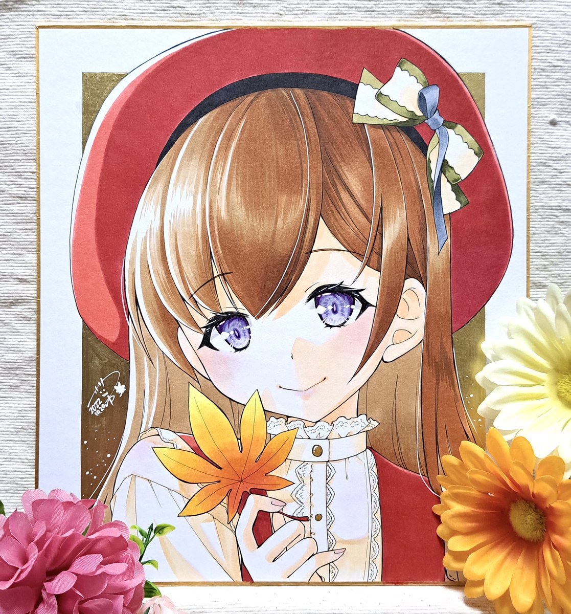 「大色紙ハロウィン下着狐ちゃん2種。先着です。ベレー帽の女の子も一応持っていく予定」|ささつゆ🦊5/5【COMITIA144】H28b📚5/6【A40】参加のイラスト