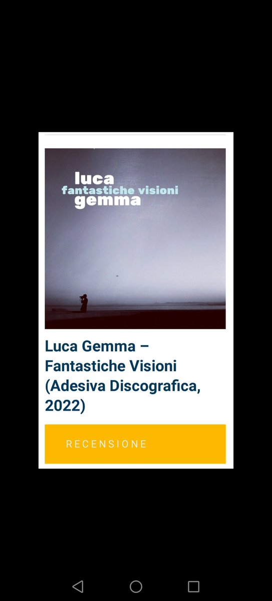 _arianna_air's tweet photo. Continua la mia missione: ricerca della bellezza che nutre e ho incontrato l'ultimo lavoro di Luca Gemma , "Fantastiche Visioni". Ascoltatelo. nel link le mie sensazioni d'ascolto per @offtopicweb . ⤵️
https://t.co/yl9epFAyWt
#lucagemma #adesivadiscografica #offtopicmagazine https://t.co/9Ikt9NVhdW