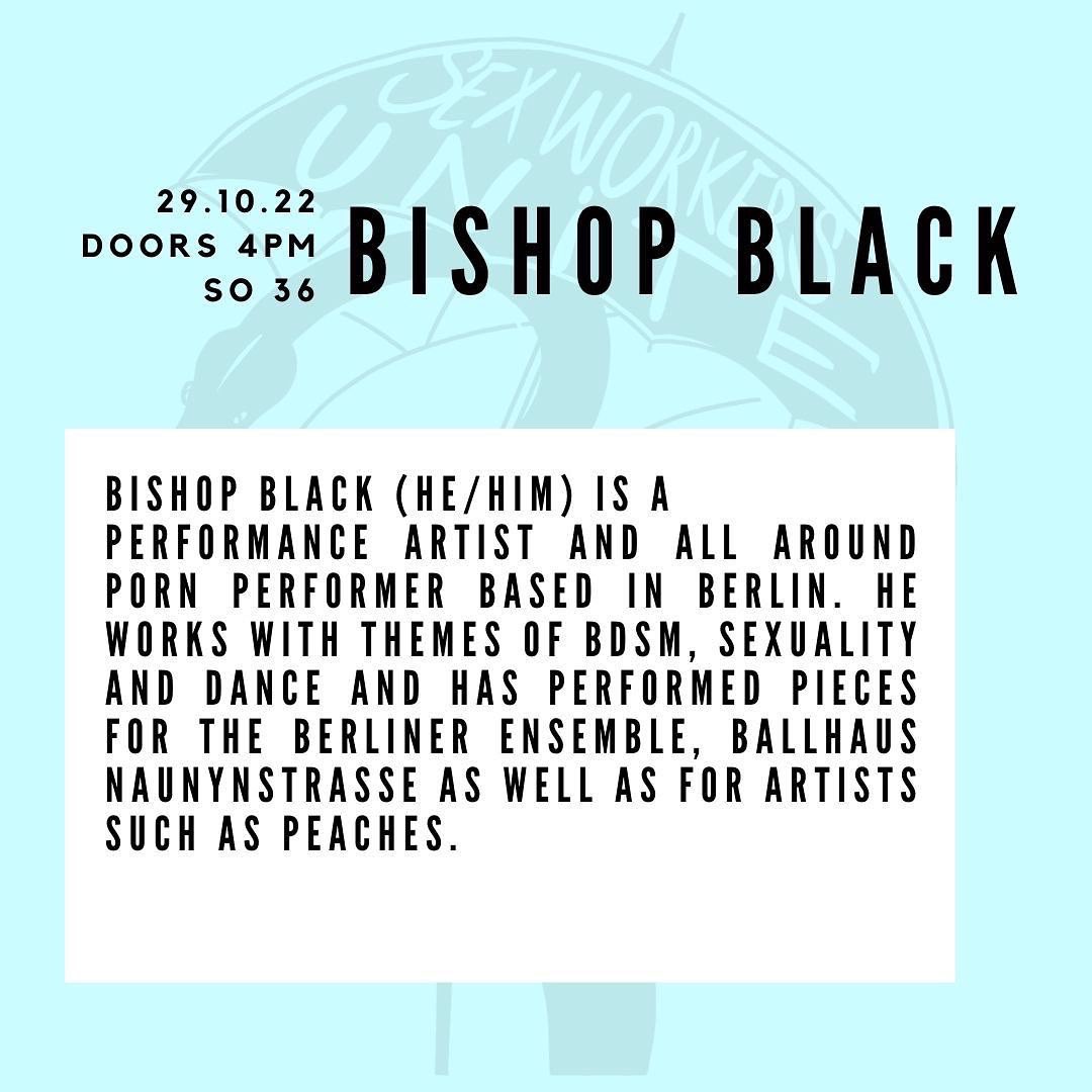 Proudly presenting: <a href="/BishopBlackX/">Bishop Black</a> ❤️‍🔥 Joining our panel <a href="/PFFBerlin/">Pornfilmfestival Berlin</a> happening <a href="/so36berlin/">SO36</a> ❤️‍🔥
.
Will you join us? Let us know and comment ⬇️💓
.
#berlin #panel #event #decrim #workersrights