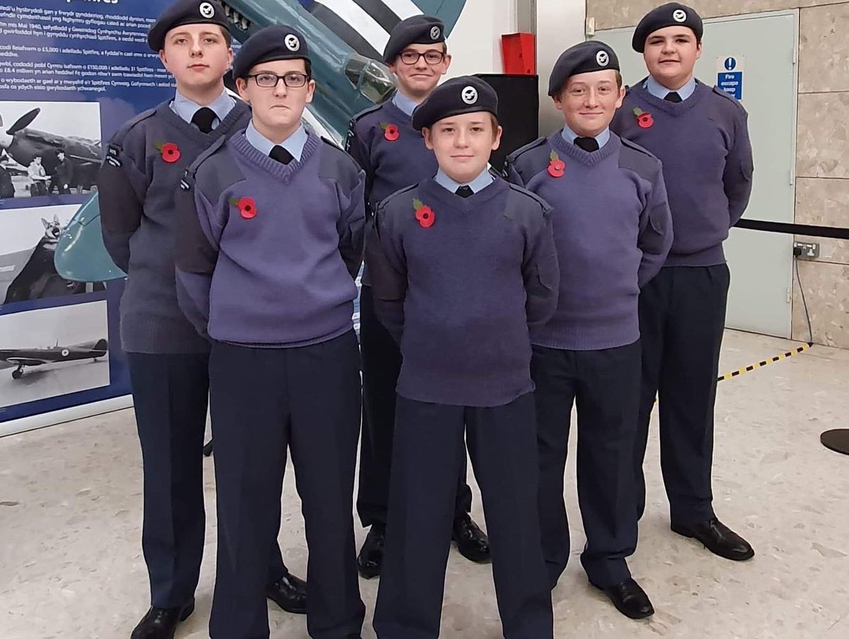 2475Sqn's tweet photo. Today staff and Cadets from 2475 (Ammanford) Squadron joined other Cadets from across the Wing at the unveiling of a Battle of Britain Exhibition. 

The Cadets were a credit to the Squadron #rafac #atc https://t.co/WJeg21qZNH