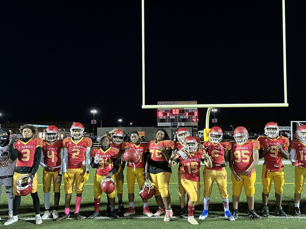 Very proud of this group. Great way to end the season with a W. #JHawkfootball #football #boysoffall