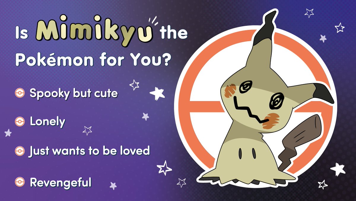 Loving Mimikyu is a lifestyle and not just for spooky season. RT if you agree