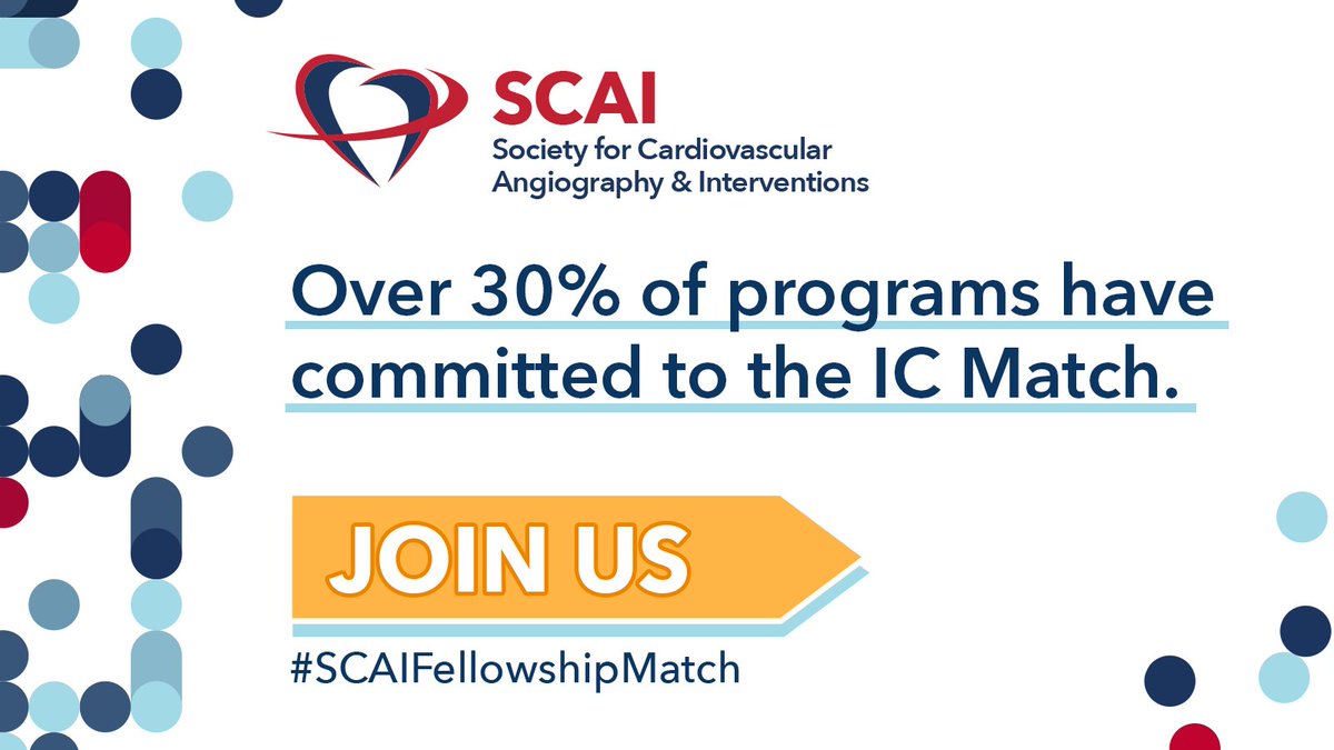 Did you know that 53 #InterventionalCardiology programs have already signed up for the #SCAIFellowshipMatch? View the up-to-date list here ➡️ bit.ly/SCAIFellowship…