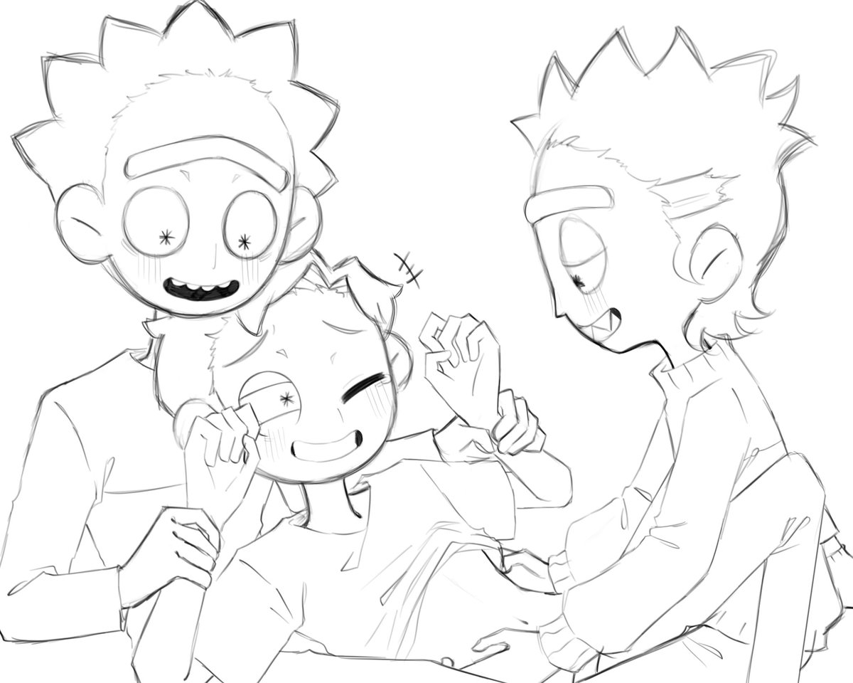 ticklish💙💛💜 #RickandMorty