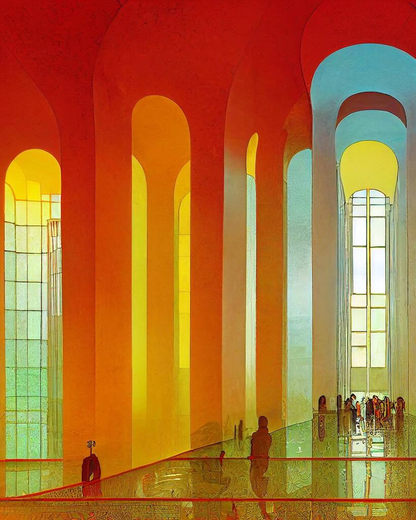 Veiled Atmospheres
#bytesandmortar #aiart #latinart #pfknr #viral #future #trending #generativeart #futurism #digitalart #artoftheday #puertorico #fineart #contemporaryart #scifiart #art #digitalartwork #artificialintelligence #generativeart #cryptoart #… instagr.am/p/CkBFGJor8Ds/