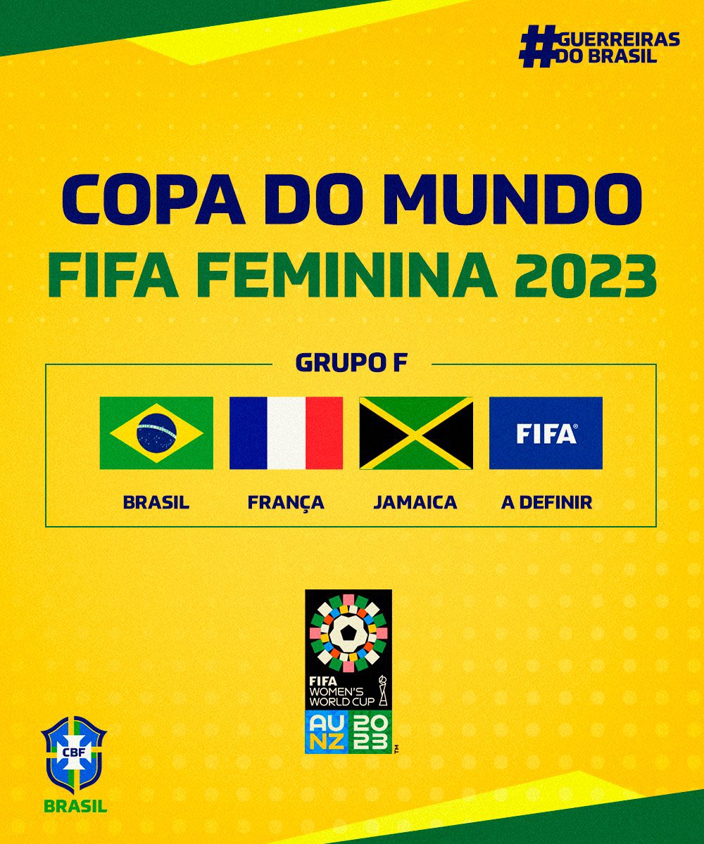 Time Brasil on X: Definido o grupo do 🇧🇷 na Copa do Mundo de, copa do  mundo jogos 2023 