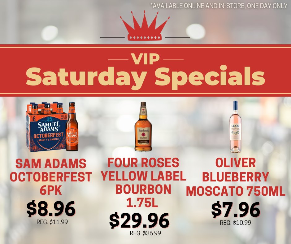 Crown Liquors on Twitter "Enjoy these special prices on your favorite