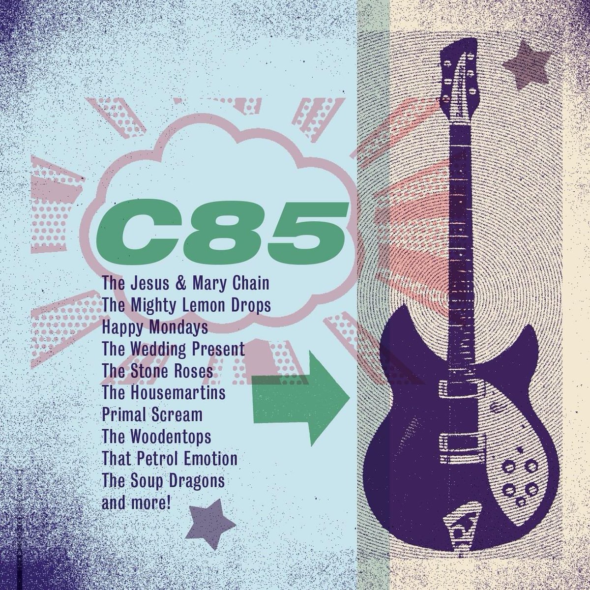 TheasbyLee's tweet photo. We're reliving the mid 80s indie scene with a new compilation #C85 on @CherryRedGroup in our #threefromone in #KickUpThe80s on @radiohartlepool now #yourlocalstation https://t.co/iHbIkYZ90g