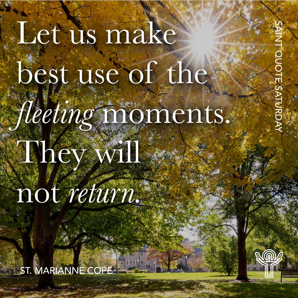 Happy #SaintQuoteSaturday! Go Irish!