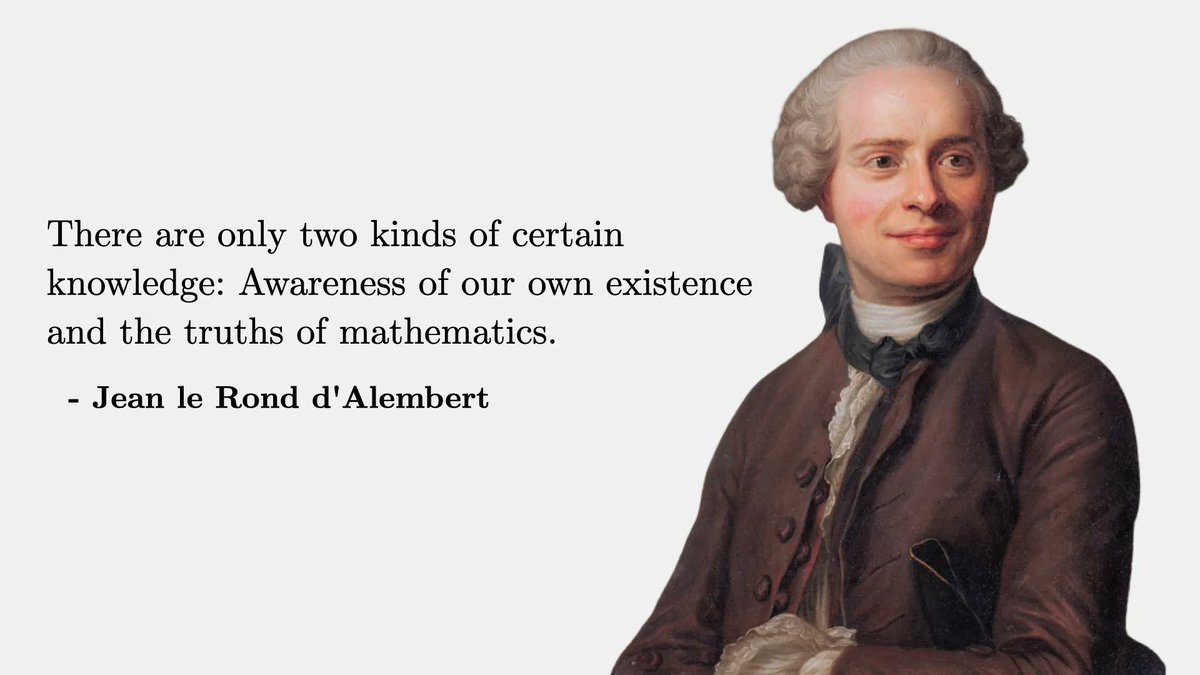fermatslibrary's tweet photo. d'Alembert reflecting on certain knowledge https://t.co/pJ814WWzgj