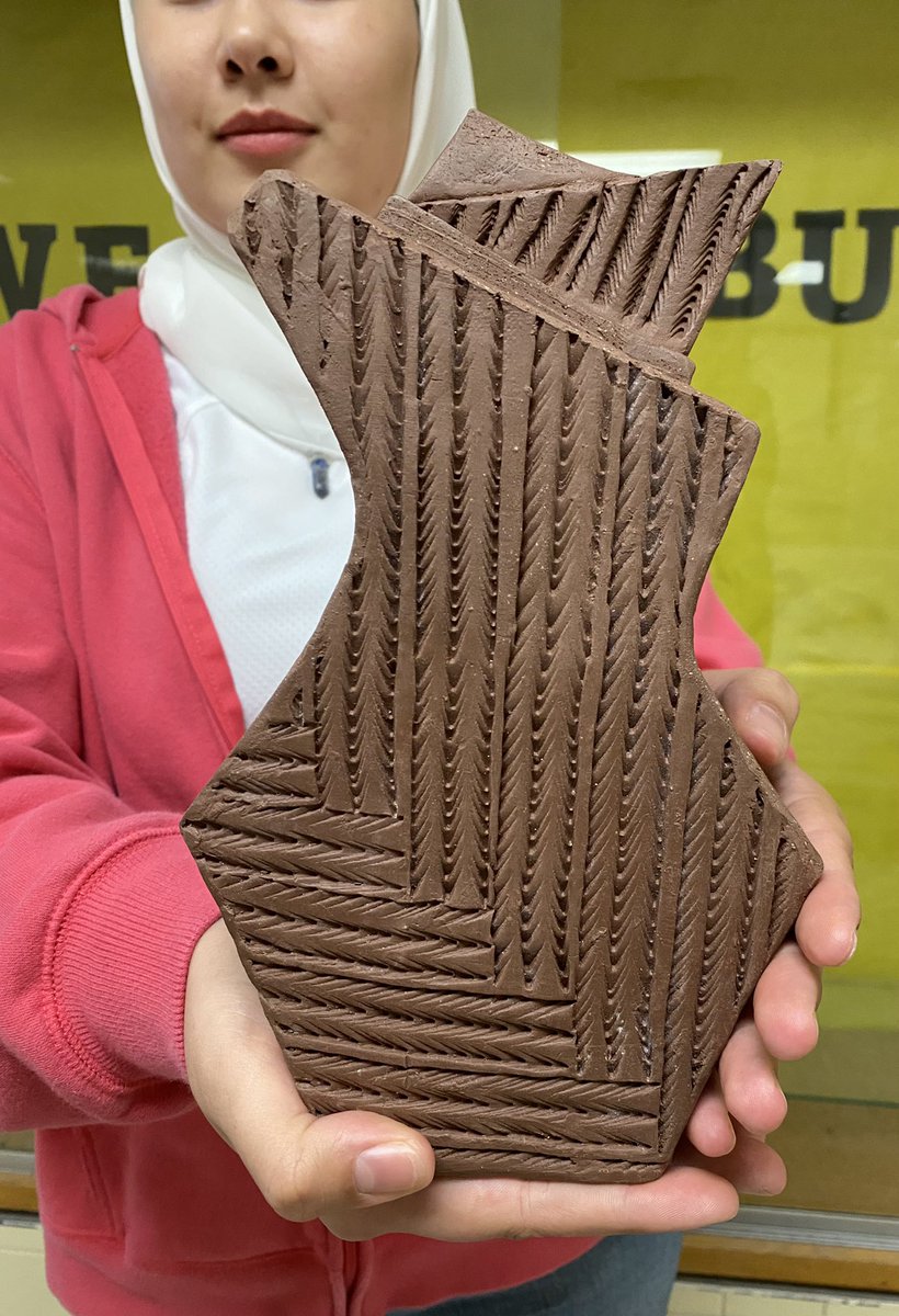 ddhanisch's tweet photo. Lot’s of activity happening in the @ops_burke pottery room! First and second year pottery students are busy finishing, documenting, and reflecting on unit summative projects. Way to finish strong, Burke potters! #wallpocket #wishjar #pottery #earthenware #handmade #more2come https://t.co/Wl8fizXD3x