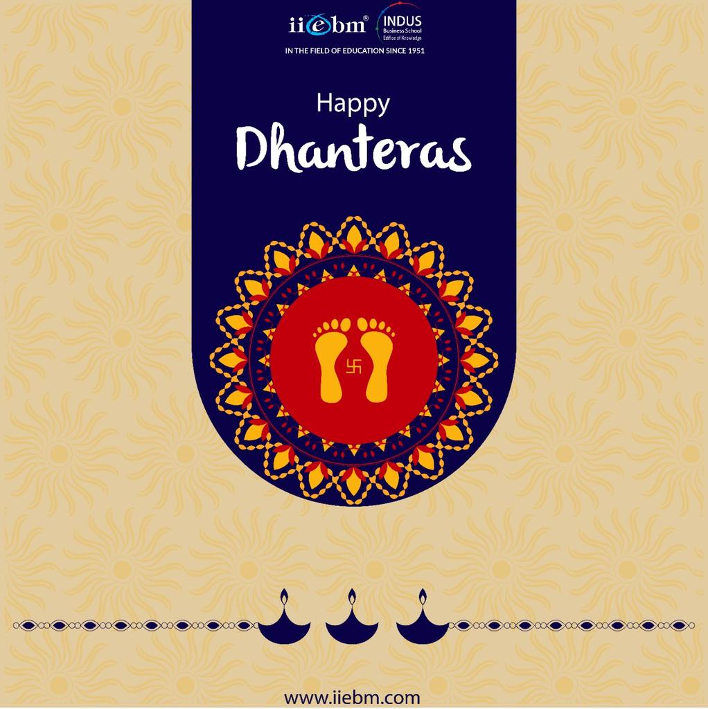Jaisingh_IIEBM's tweet photo. May Goddess Lakshmi bestow you with health, wealth, happiness and prosperity in abundance on this auspicious occasion.
Wishing you and everyone at home a very happy Dhanteras!!
#Dhanteras #festival #celebartion #happiness #lifeoncampus #IIEBM @IndusBizSchool https://t.co/RxA6OOg700