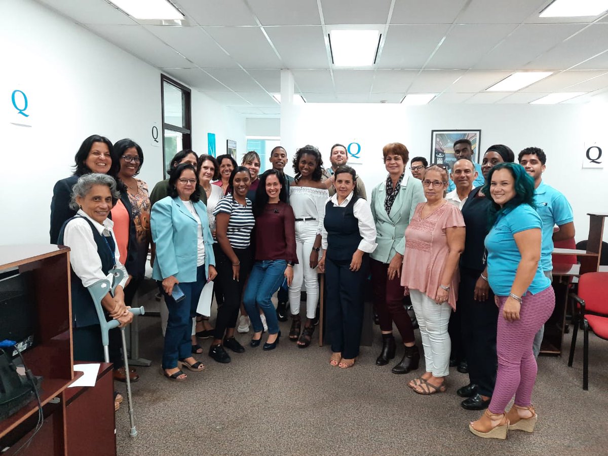 DCTI_ETECSA's tweet photo. La #VPTI de @ETECSA_Cuba realizó el Evento de base para celebrar el Mes de la Calidad donde se presentaron ante un panel diversos trabajos. #VamosPorMás #Cuba #FuerzaCuba https://t.co/pzDwwyNyj0