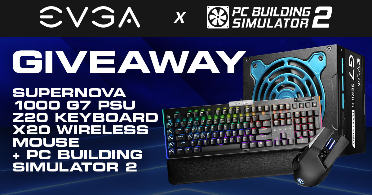 PCBuildingSim's tweet image. Get your gamer pants on, it’s time for the most mired giveaway. We’re joining @TEAMEVGA to give fans a chance to win an EVGA SuperNova 1000 G7, some sweet peripherals and keys to PC Building Simulator 2. 

Check it out here: epic.gm/evga-x-pcbs2