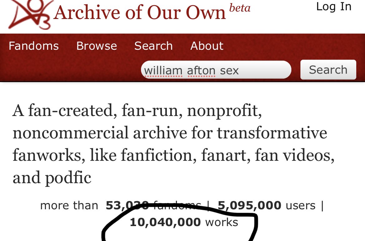 phillip guy enthusiast on Twitter "NO WAY AO3 HIT 10 MILLION?!? https