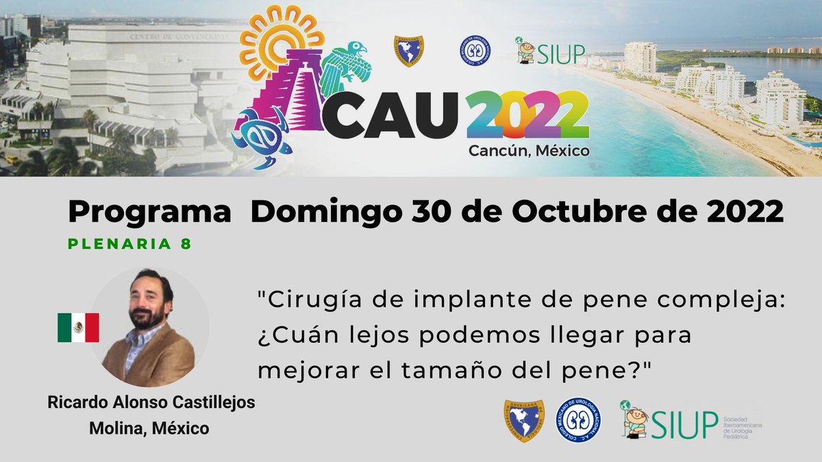 🇲🇽¡Presentamos a nuestros Conferencistas Internacionales Invitados para el Congreso CAU 2022 Cancún - México! 👏👏👏 Del 26 al 30 de Octubre 2022 🇲🇽 Web: cau2022.com @colmexurologia #urologysurgery #cau_educación #CAU2022 #Urología #UrologíaFemenina