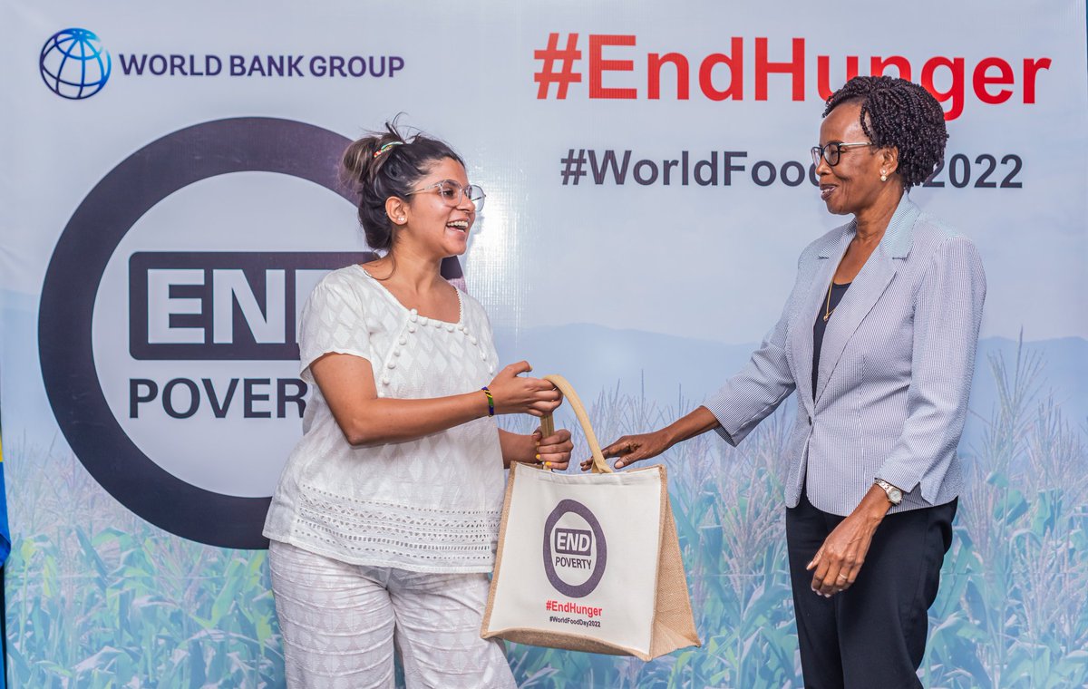 WBGTanzania's tweet photo. Financing #adaptation to #climatechange in #Africa's agric &amp; food systems is critical for #FoodSecurity. At our #MeetingOfMinds on how #Tanzania can prevent #FoodInsecurity, green advocate @sumarmaliha had this to say▶️

#EndPovertyDay #WorldFoodDay #EndHunger https://t.co/lGIIXYzT3L
