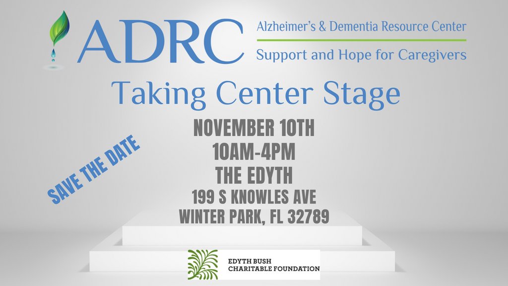 Mark your calendars now! #ADRC #dementia #alzheimers #caregivers
