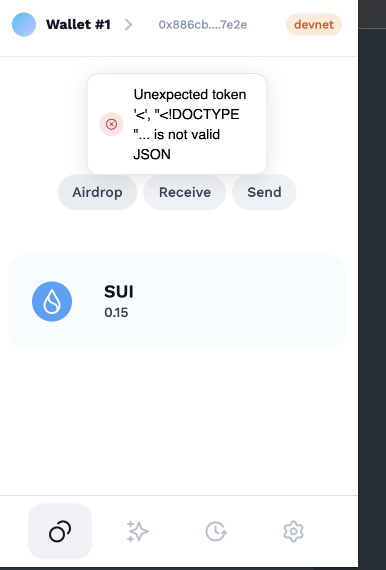 blockchain7890's tweet photo. @suiet_wallet Hello guys! Thank you for the wallet you created for @SuiNetwork. I am currently having trouble with it, seems like instead of JSON payload it gets HTML content. https://t.co/A3hxHub4Ib
