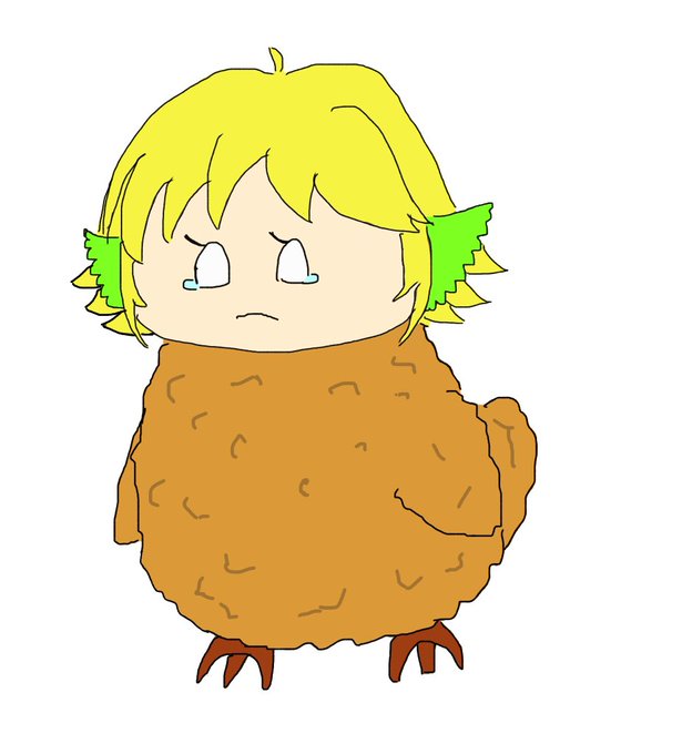 @Suama_Hiyamugi これ…  いま描いたフライドウメキオトハドリです 受け取って下さい… 