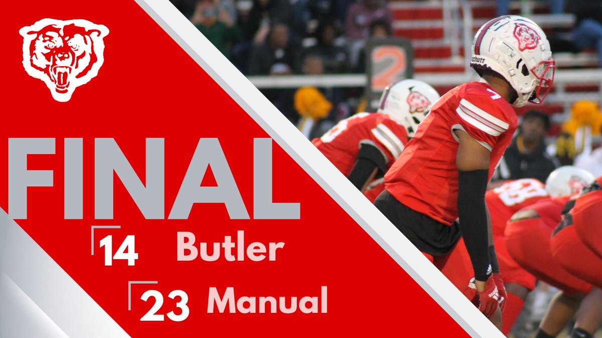 Butler Football on Twitter: "Bears drop a tough one at Manual. BUTLER