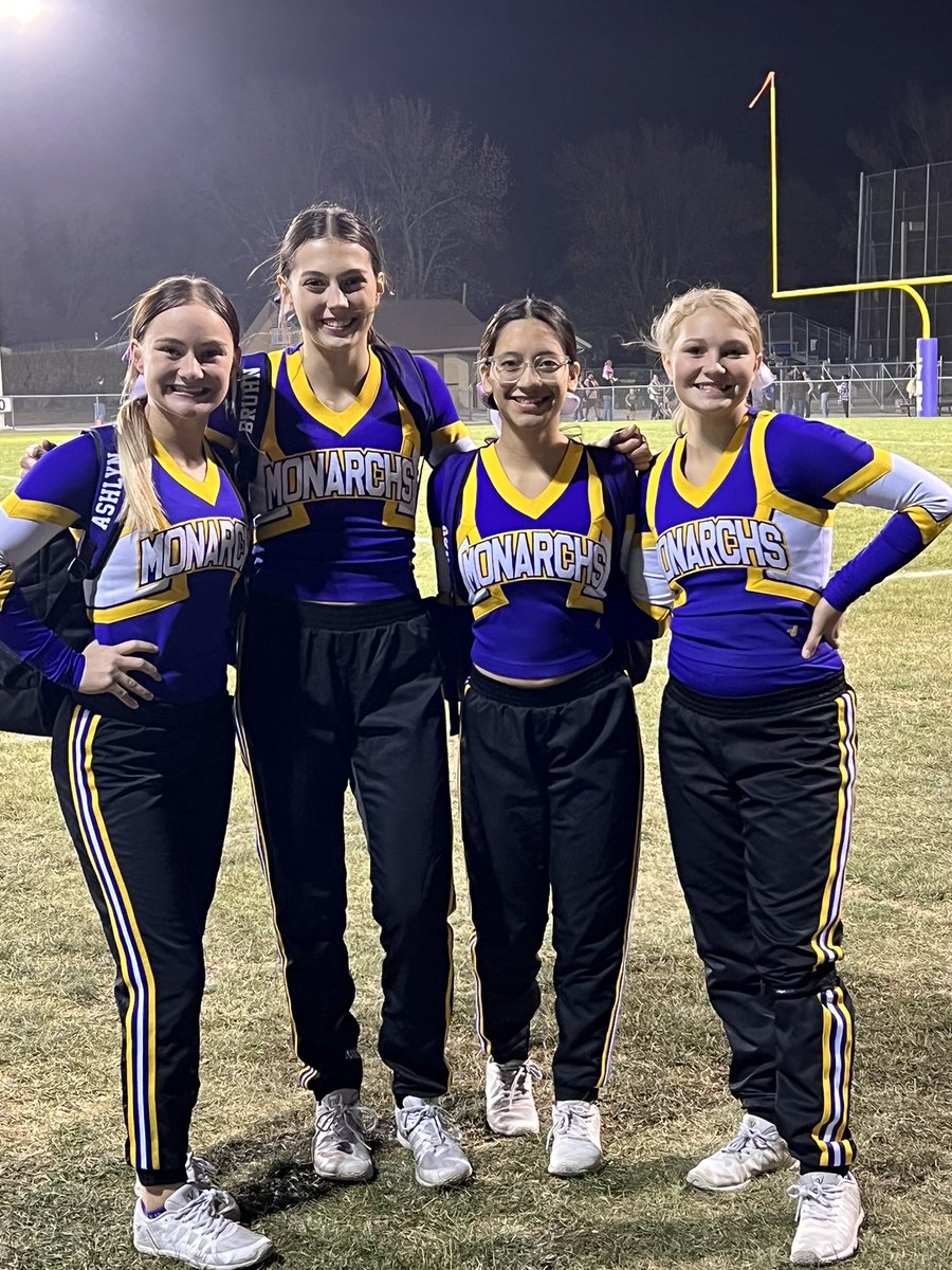 Thanks to our seniors for all they have done for Monarch Cheer!!!  We will miss you!!!!!  💜💛 #MonarchPride #onceamonarchalwaysamonarch