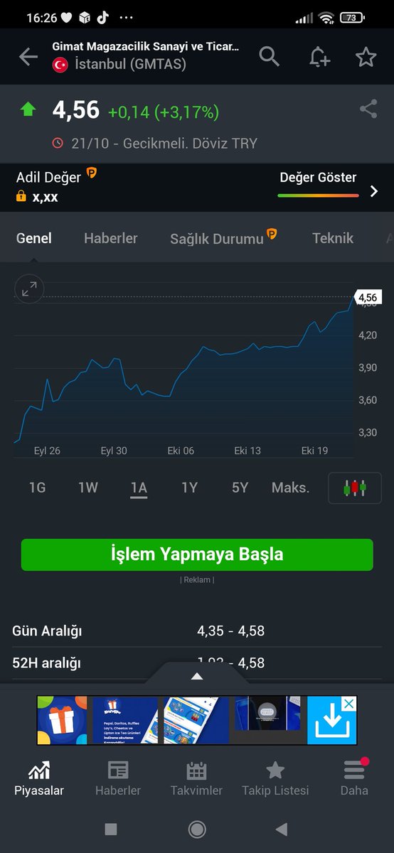 EcinMeryem's tweet photo. #gmtas yavaş yavaş ağır adımlarla sanki 7 TL yi görecek gibi,bakalım ne olacak izleyip göreceğiz ✨ https://t.co/7itmxcadMp