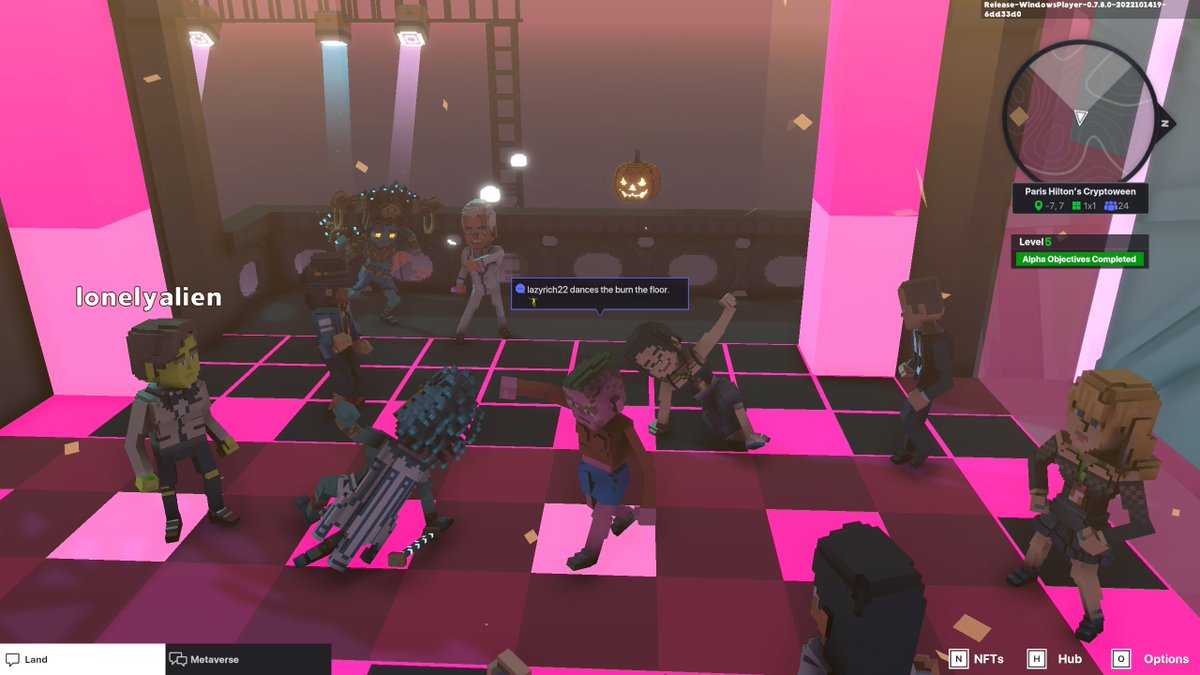 bagjeon7's tweet photo. @TheSandboxGame I just participated in the Paris Hilton  #Cryptoween Event. Dancing in the Clock Tower check out my screenshot below!
🎃👇 https://t.co/ME5PZKvMJi