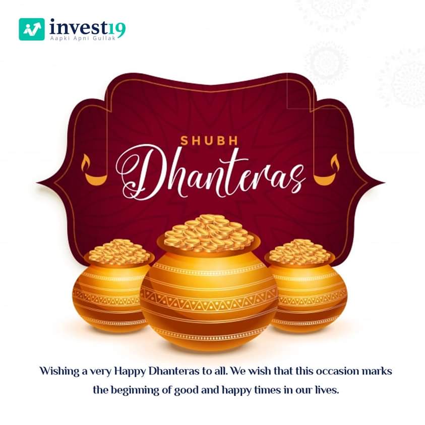 Invest19_com's tweet photo. May this #Dhanteras shower you with #wealth and #prosperity as you journey towards greater success. #HappyDhanteras!!
Install Now: https://t.co/ouOQVkMlZn
Visit: https://t.co/i1N9bjwE5p

#invest19 #AapkiApniGullak #nifty50 #NSE #BSE #StockInvestment #Dhanteras2022 #goddesslakshmi https://t.co/vPZ8f0olnD