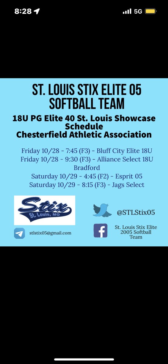 So excited to get back on the feild with my girls again!! <a href="/WabashValleySB/">WabashValleySoftball</a> <a href="/STLStix05/">STL Stix Elite 05 Softball Team</a>