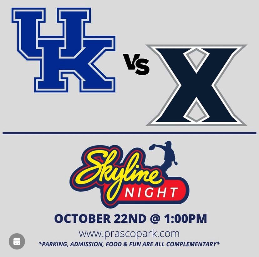 CincySpikes's tweet photo. We are looking forward to seeing Spikes Alum @stricky_a with the @UKBaseball &amp; our friends @XavierBASE today at 1PM @PrascoPark… #CS⚾️
#Proverbs27:17🙏🏻#BeautifulDay https://t.co/7kJyVRFlTB