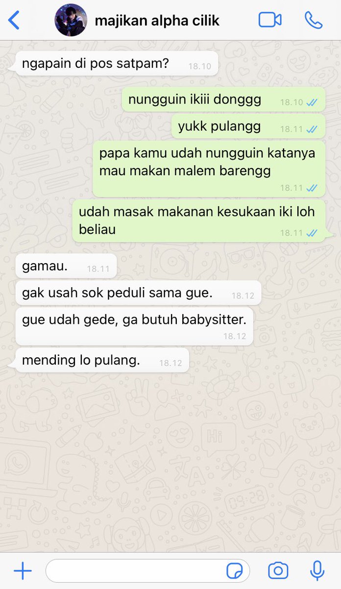 bambippu's tweet photo. heejake abo au.

—; babysitter

merantau di negeri orang mengharuskannya untuk selalu menghasilkan uang, termasuk menjadi babysitter anak seorang alpha. https://t.co/7idwqKrUMT