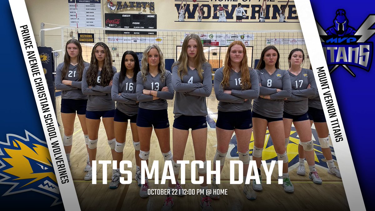pacsvolleyball's tweet photo. The Second Round of State Playoffs is HERE! 
🏐 vs Mt Vernon
🏐 Noon
🏐 Wolverine Gymnasium
We'll see you here. Time to Keep Building!
#pacsvb #together #build https://t.co/QwcVs6sfan