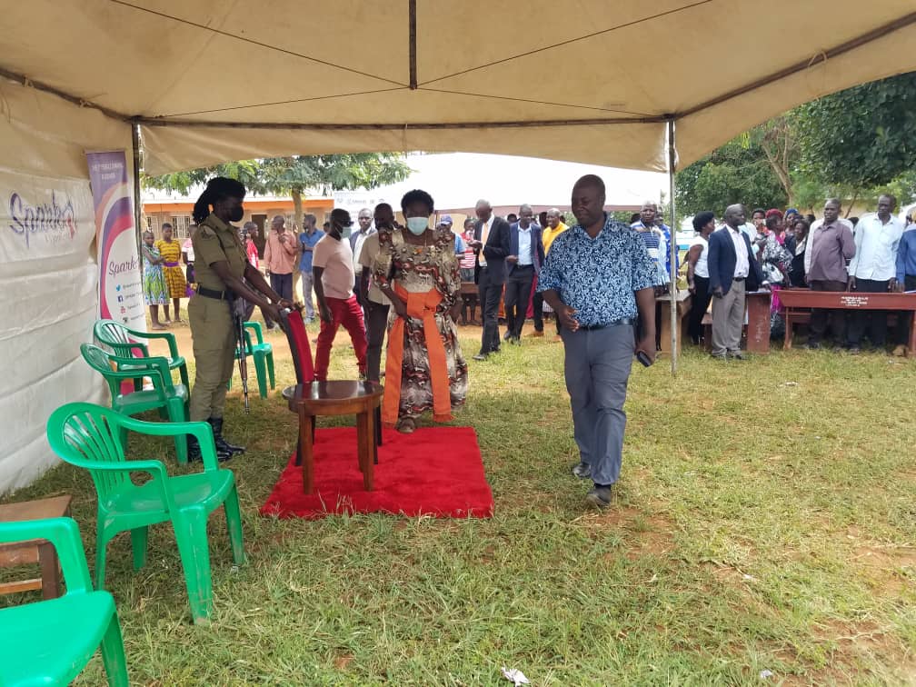 The Minister for East African Community Affairs, Rebecca Kadaga is at Kavule Primary School in Namasagali, Kamuli to grace the celebration of Spark TV's #AgafaEyoAt5. #NTVNews #AgafaEyo