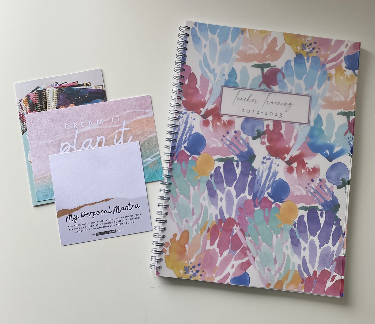 Got my lovely <a href="/TPositiveTC/">Positive Teacher Co.</a> planner today, just in time for the start of placement on Monday!📚 #edutwitter #planner #traineeteacher