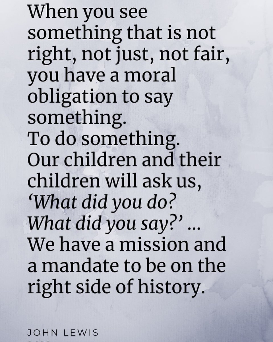 BrendaDyck's tweet image. 1) Getting ready to attend the #StandupforEducation rally in Edmonton today. 
This morning I’m thinking about the words of American Civil Rights activist, John Lewis. He spoke of getting into some good trouble, about making some noise and being on the right side of history.