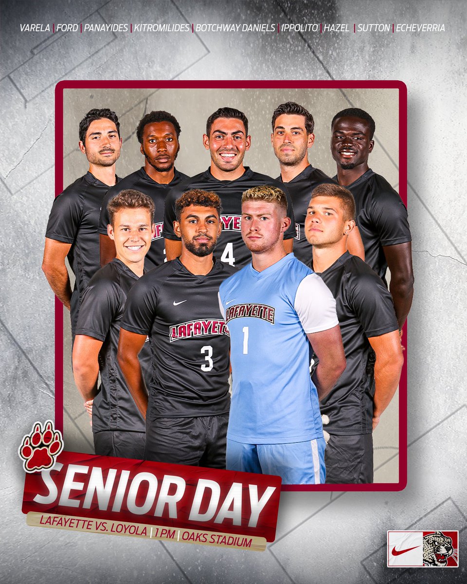 LafayetteMSOC's tweet photo. It’s Senior Day at Oaks❗️❕

🆚 Loyola Md.
⏰ 1 p.m.
📍 Oaks Stadium
🎥 https://t.co/OVnl46p09u
📊 https://t.co/terc9Ev9C7

#rollpards https://t.co/doDBkub56v